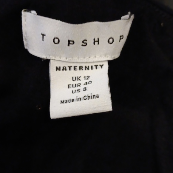 Vegan Leather Maternity Leggings - Picture 6 of 7